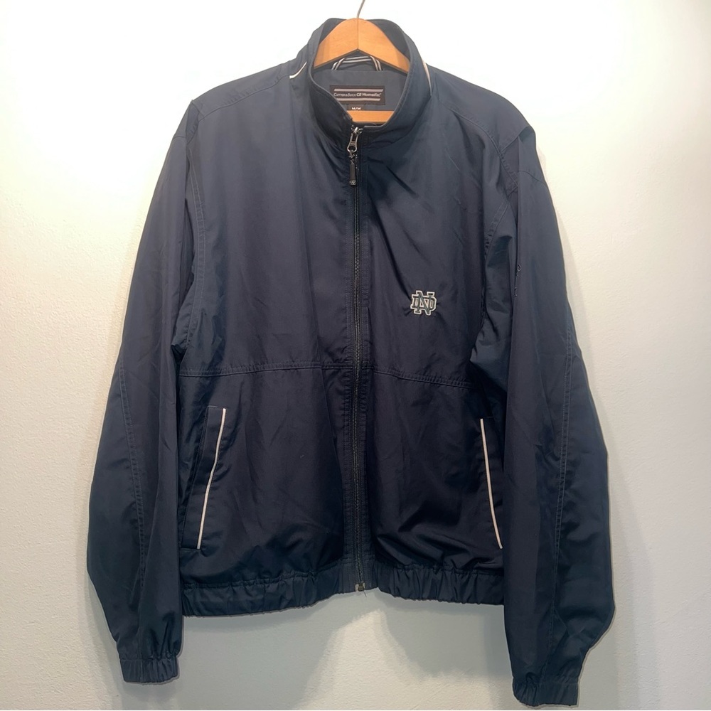 Cutter & Buck CB Weathertec Men’s Notre Dame Fighting Irish Jacket Dark Teal M